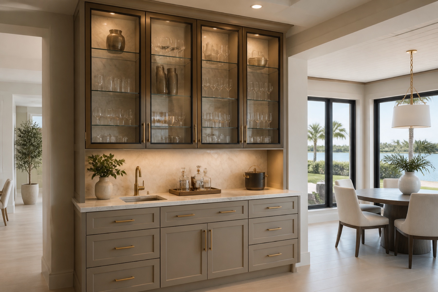Custom cabinetry interior